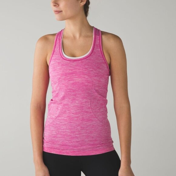 Lululemon Swiftly Tech Racerback Heathered Pink - Picture 4 of 4